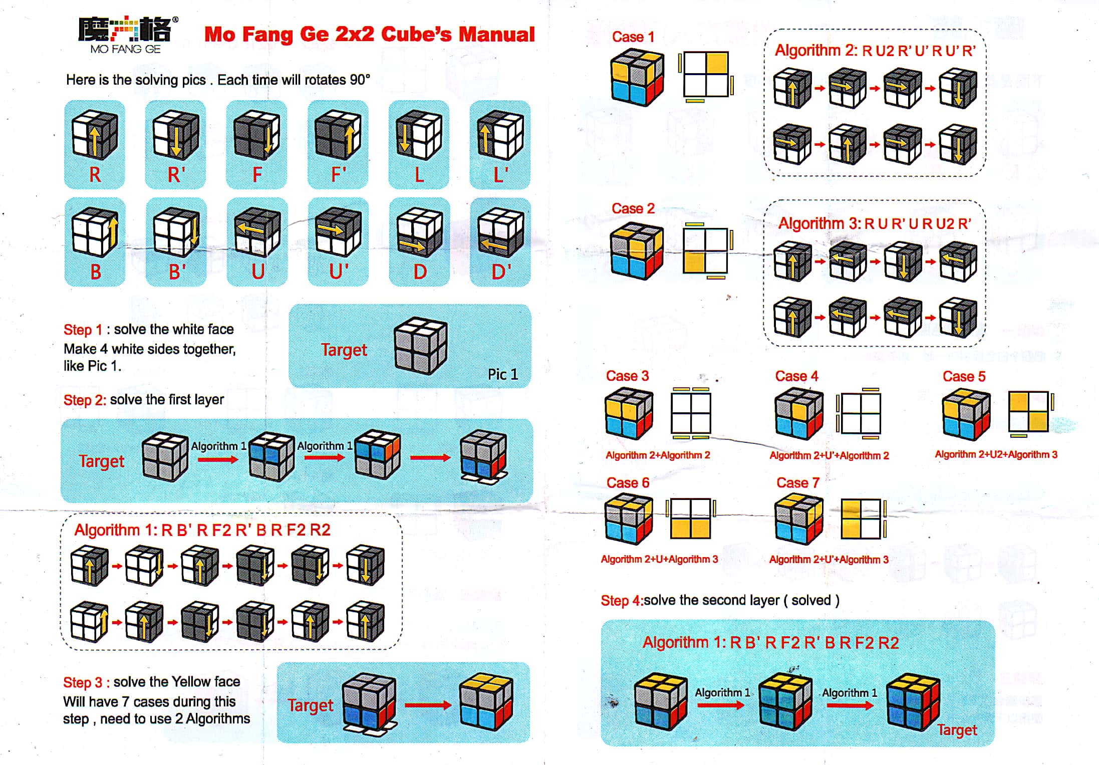 Resolver Cubo Rubik 2x2 Manual del cubo 2×2 (Método Principiante) | Andrés Flamenco